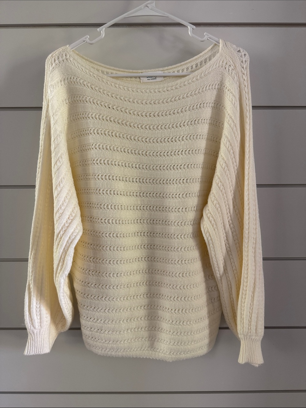 Bluivy Cream Knit Sweater